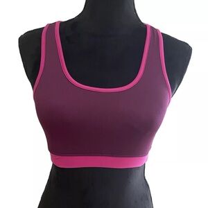 sports bra pink and purple small 2 pack